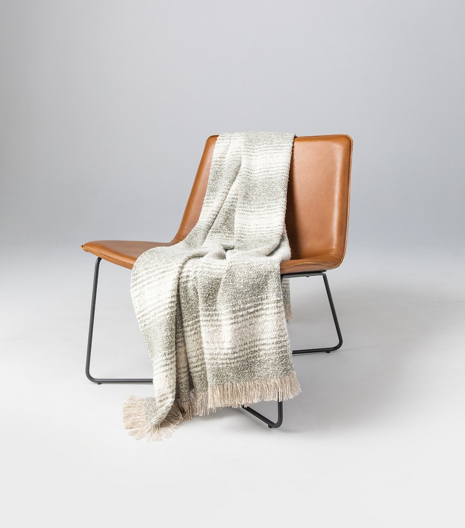 Johnstons of Elgin textural ombré throw 190cm x 140cm, UK version