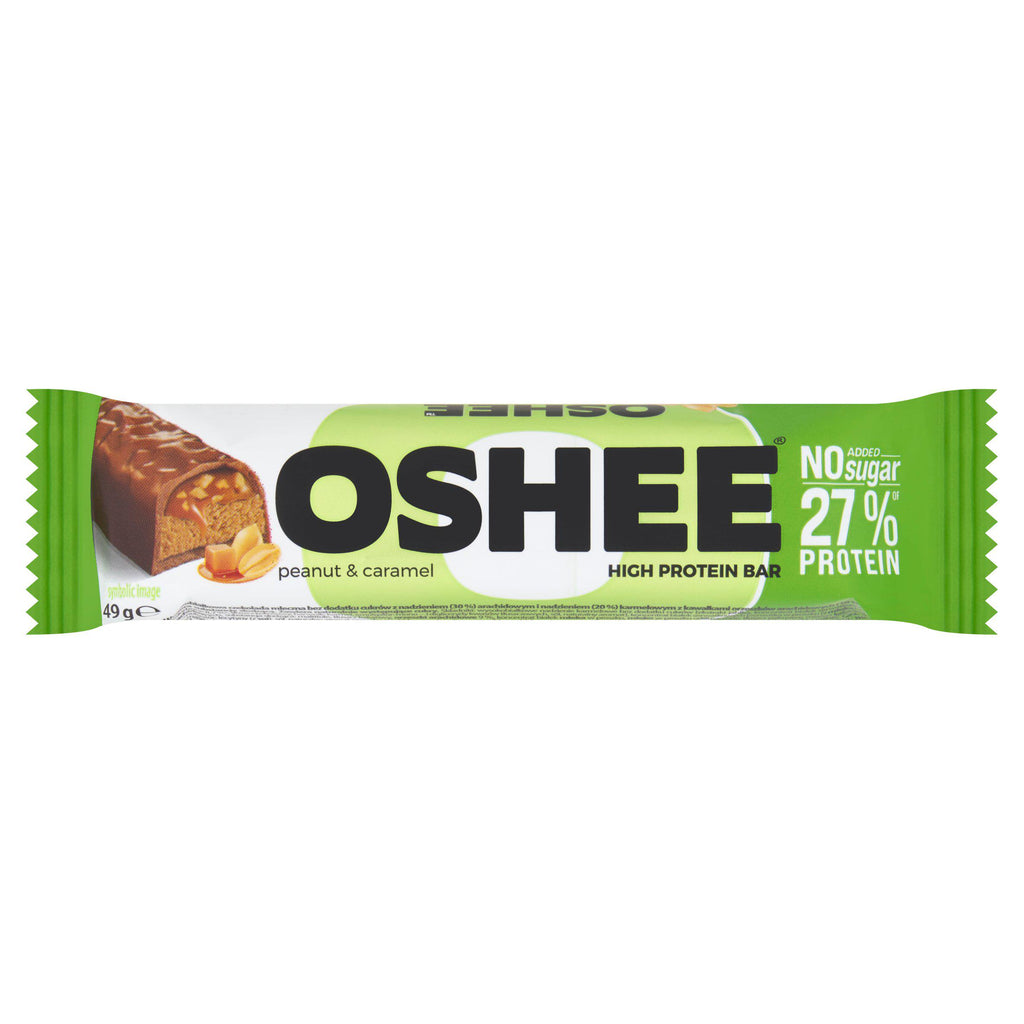 Oshee Peanut & Caramel High Protein Bar 49g