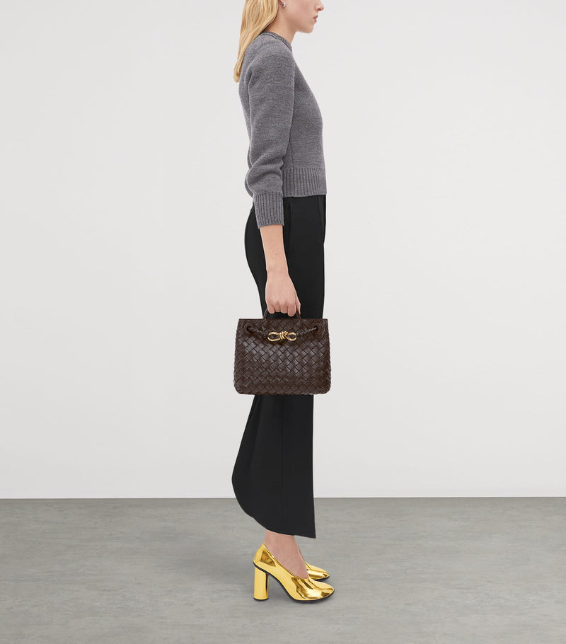 Bottega Veneta small leather Andiamo top-handle bag, UK version