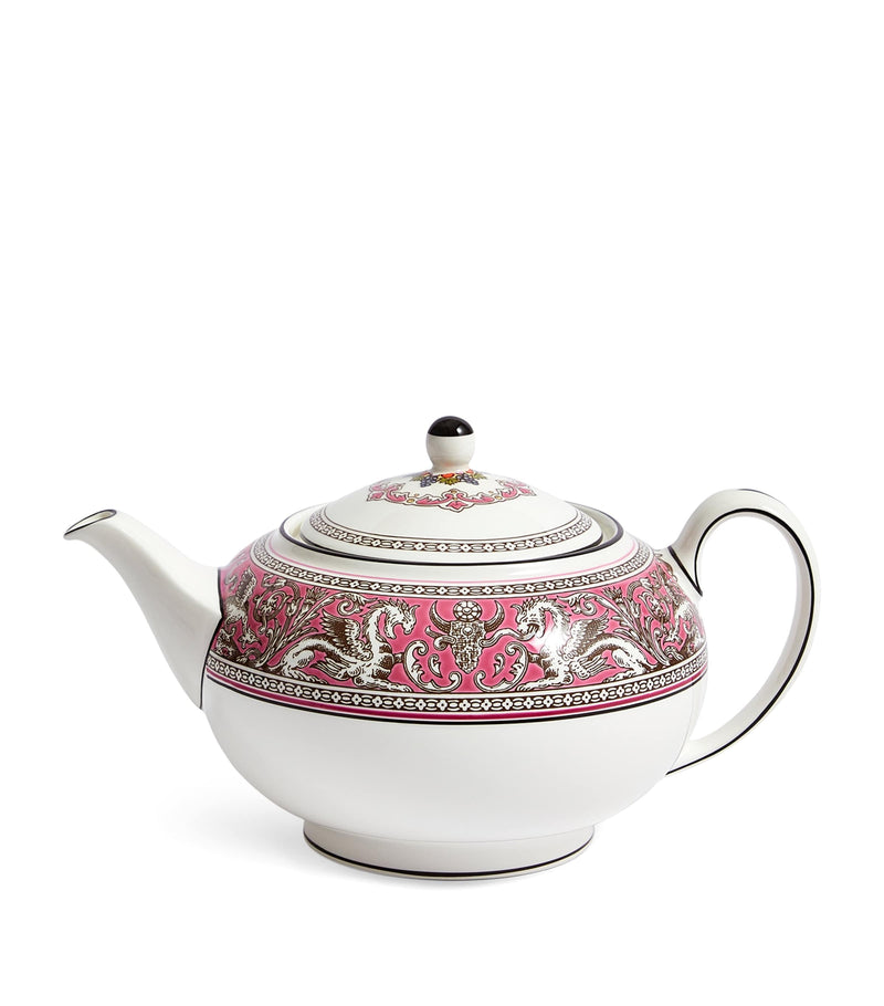 Wedgwood Florentine Fuchsia teapot 800ml (British brand)