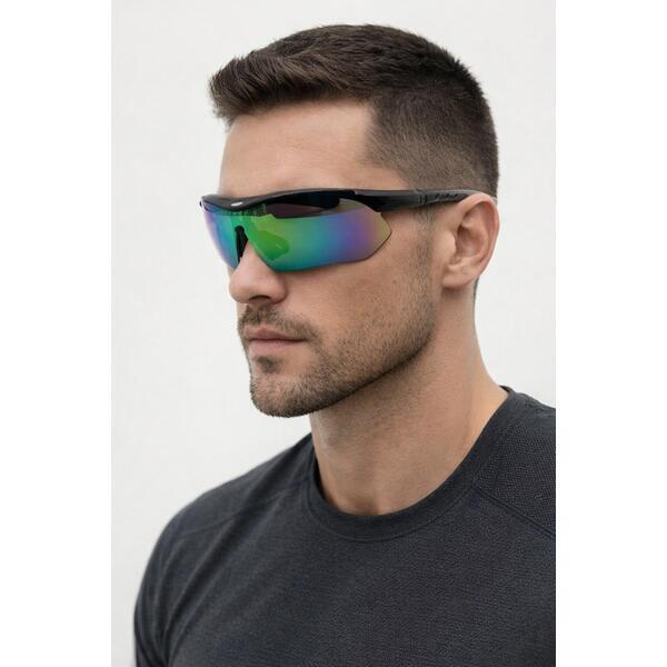 SVNX Outdoor Sports Racer sunglasses multi lens with case, imported from the UK