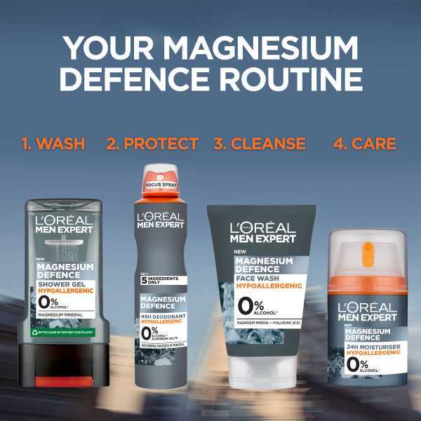 L'oreal Men Expert Magnesium Defence Face Wash 100Ml GOODS Superdrug   