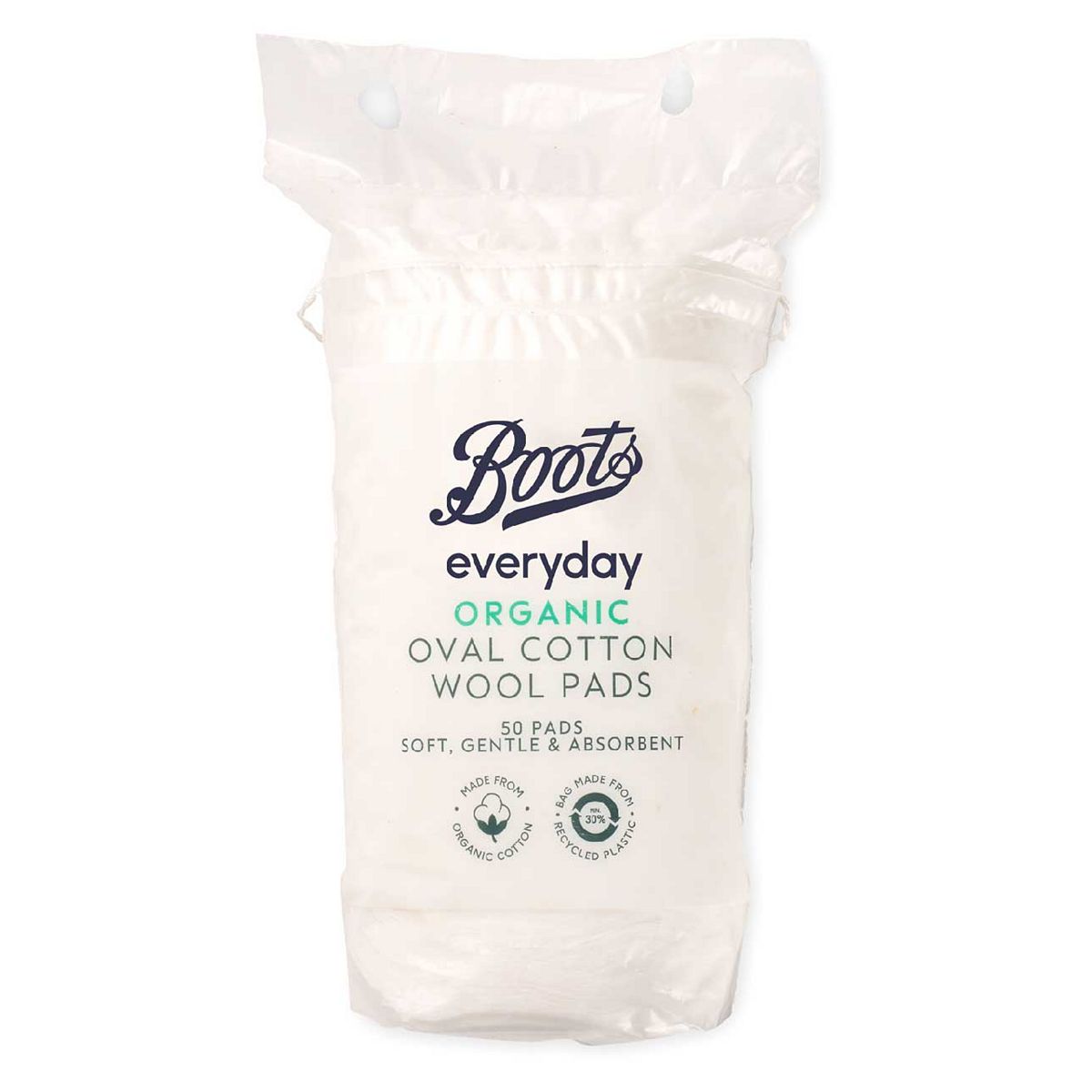 Boots Everyday Organic Oval Cotton Wool Pads 50 pads GOODS Boots   