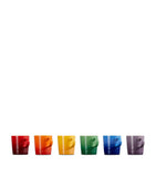 Le Creuset rainbow espresso mugs set of 6, UK version