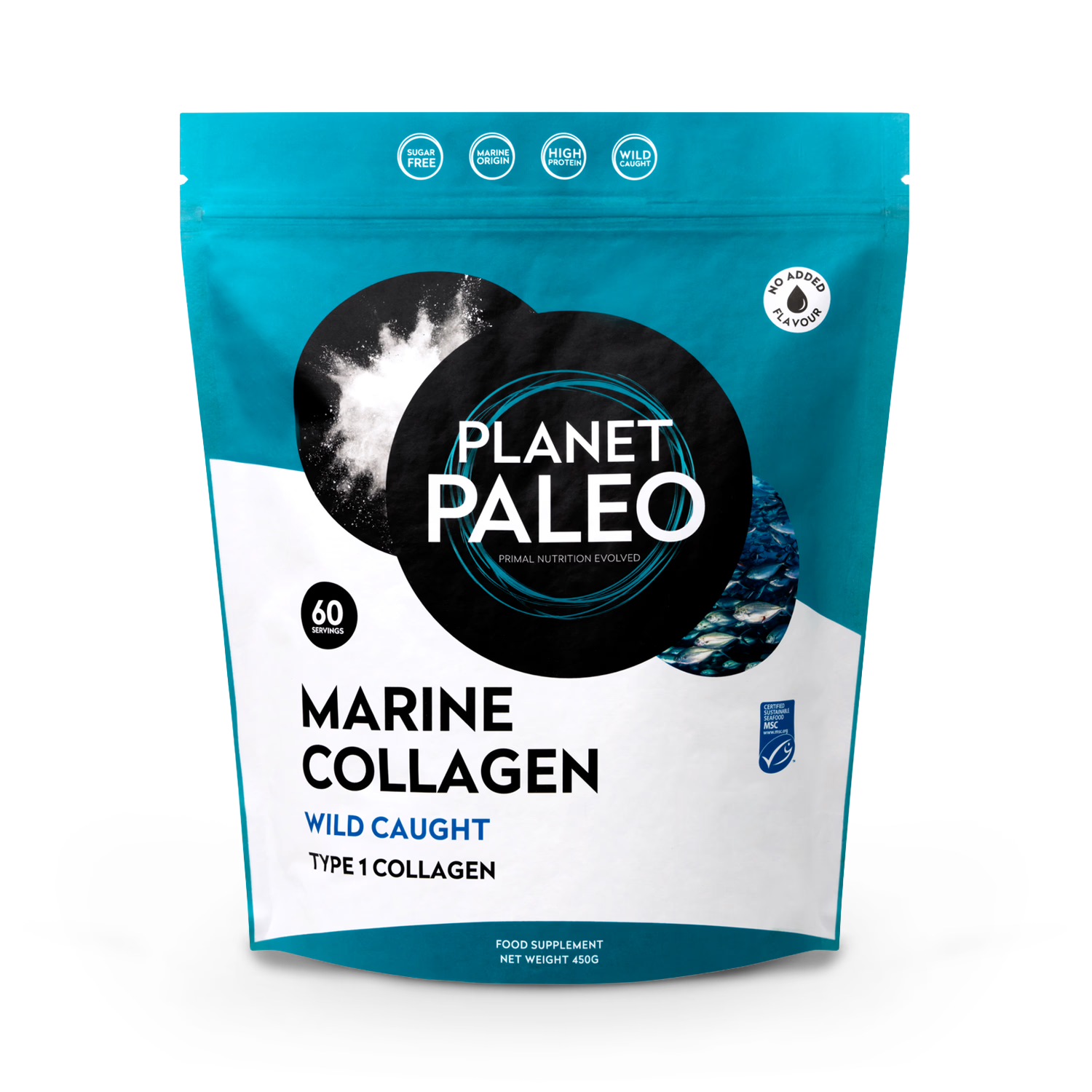 Planet Paleo marine collagen powder 450g, UK version