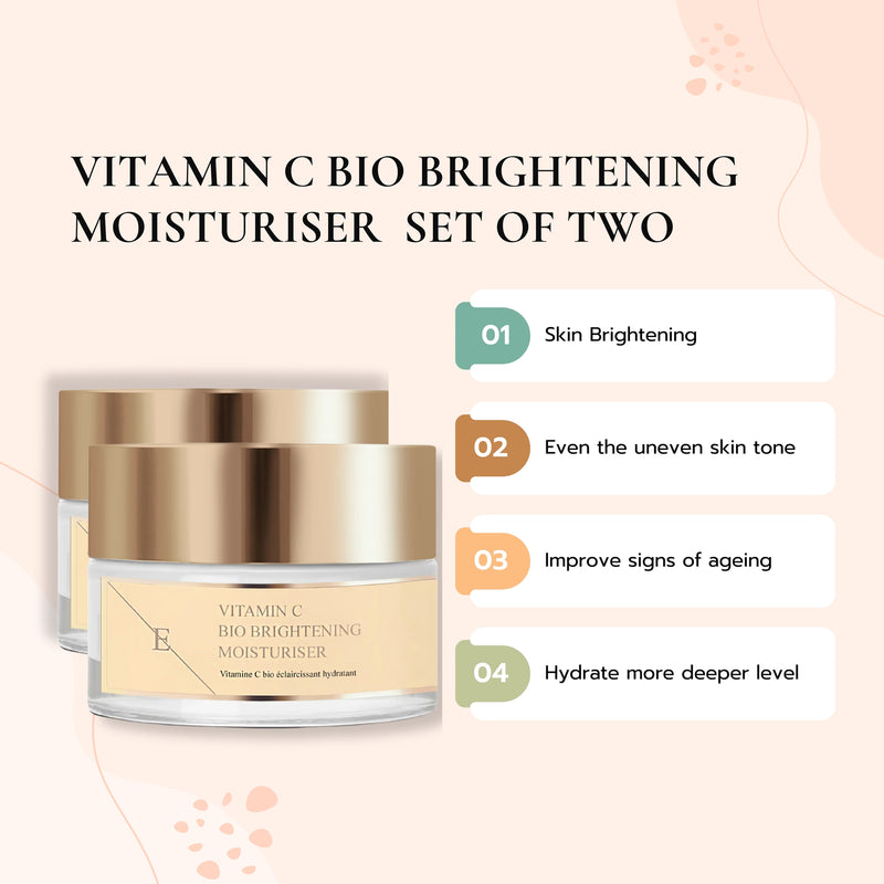 Erth Skin London Vitamin C moisturiser 2x50ml - British product