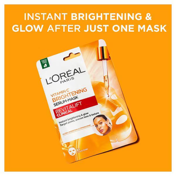 L'Oreal Paris Revitalift Clinical Vitamin C Sheet Mask - British product