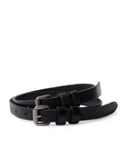 Prada leather double-buckle belt, UK version