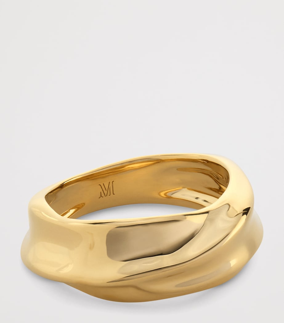 Monica Vinader Gold Vermeil Nomade Ring (British brand)