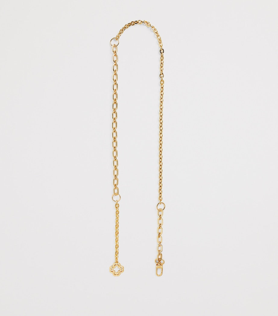 Maje clover logo chain belt brass, imported from the UK