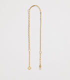 Maje clover logo chain belt brass, imported from the UK