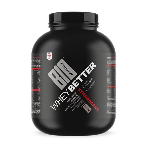 Bio-Synergy Whey Better strawberry protein powder 2.25kg - British product