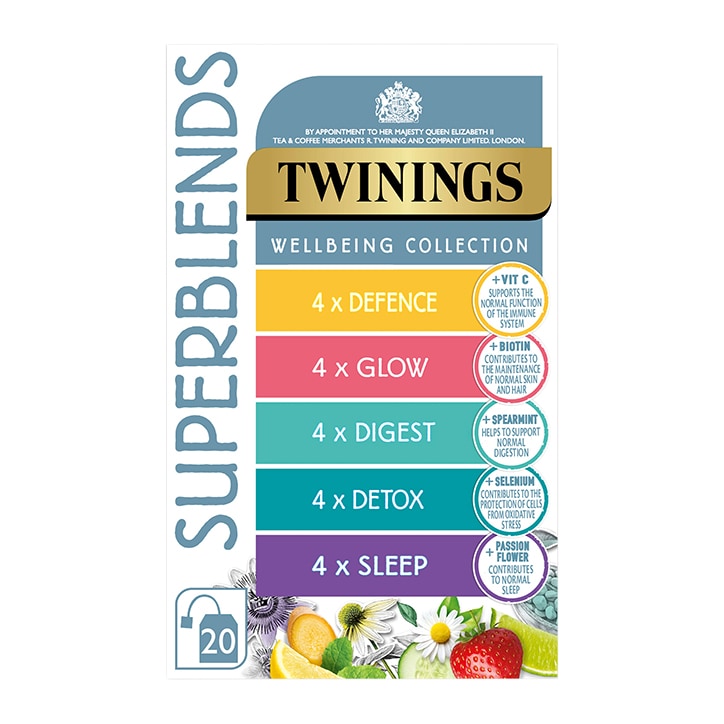 SuperBlends Wellbeing Collection 20 Bags Teas Holland&Barrett   