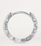 Maria Tash invisible set diamond hoop earrings 9.5mm, UK version