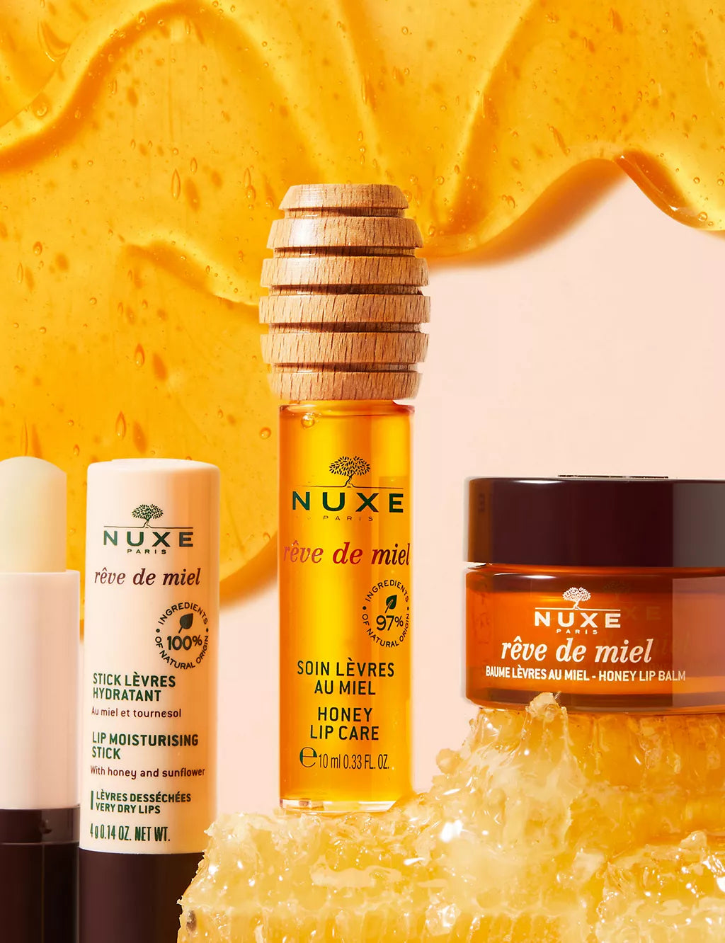 Reve de Miel Lip Moisturising Stick with Honey & Sunflower 4g Make Up & Beauty Accessories M&S   