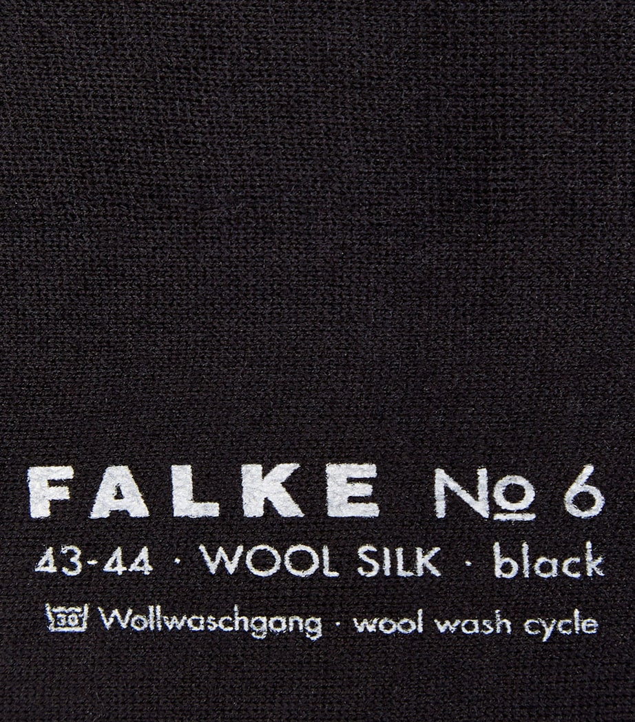 Chaussettes Falke No.6 laine-soie avec mélange laine Mérinos et soie - produit britannique