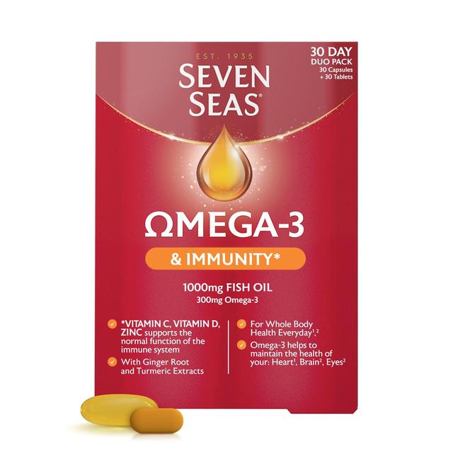 Seven Seas Omega 3 plus Immunity   30 per pack GOODS M&S   