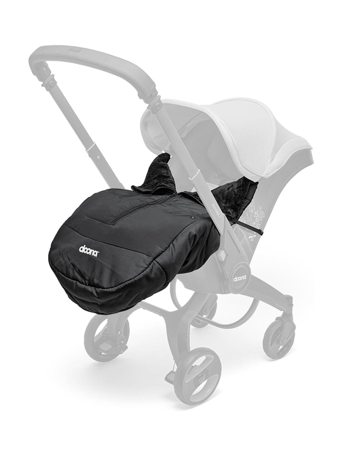 Doona Black Winter Cover for car seats, imported from the UK