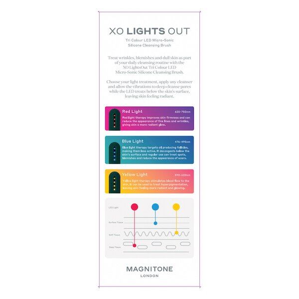 MAGNITONE XO LightsOut LED Silicone Cleansing Brush GOODS Superdrug   