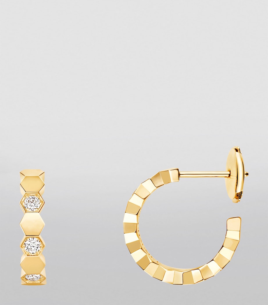 Chaumet Bee de Chaumet hoop earrings in 18k yellow gold, imported from the UK