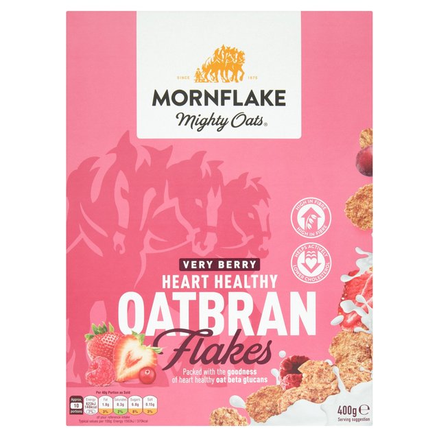 Mornflake Oatbran Flakes Very Berry   400g