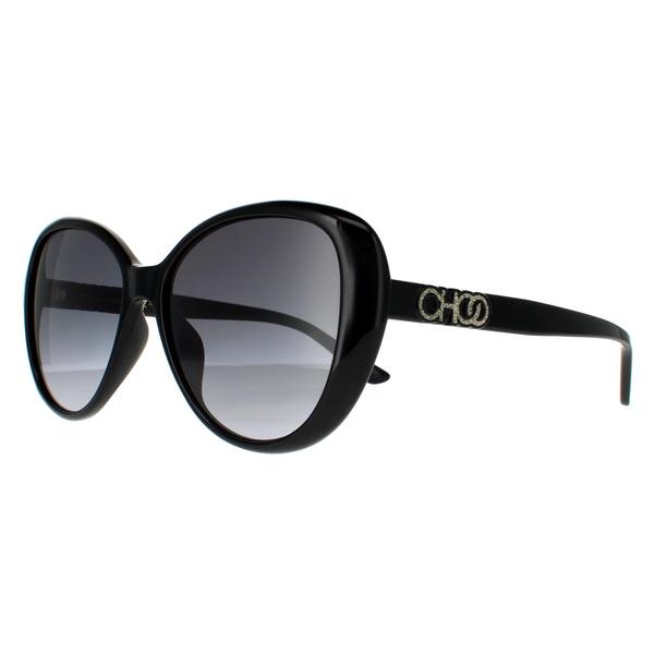 Jimmy Choo AMIRA butterfly sunglasses black gradient, UK version