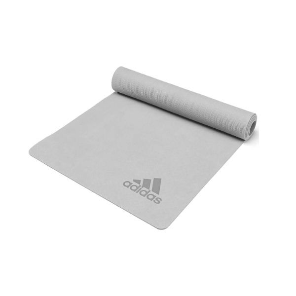 Adidas 5mm Premium Yoga Exercise Mat - Sky Tint GOODS Superdrug Grey  