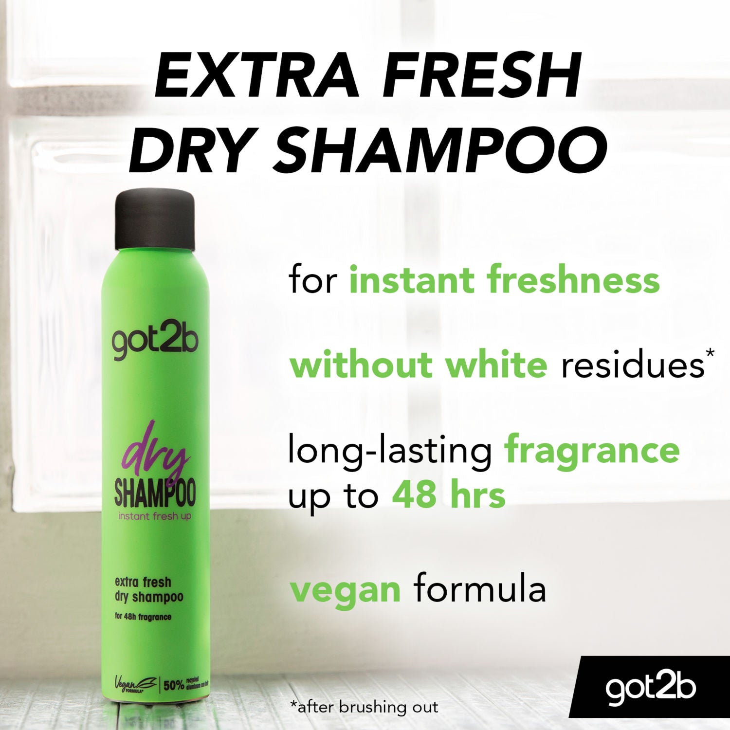 got2b dry shampoo extra fresh scent 200ml, UK version