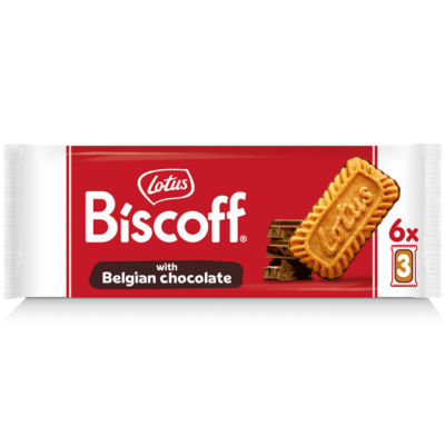 Lotus Biscoff chocolate coated biscuits 132g - British product