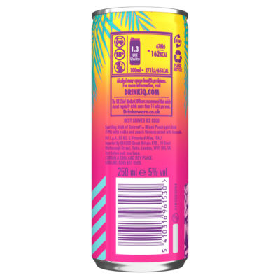Smirnoff Miami Peach & Lemonade ready to drink 250ml - British product