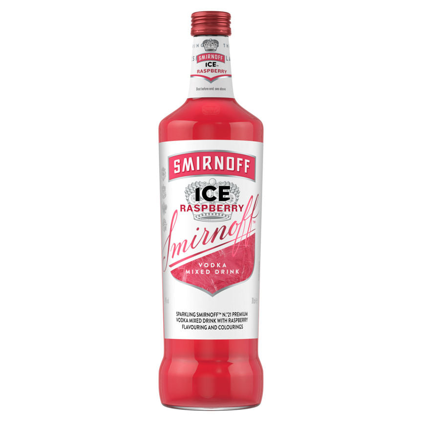 Smirnoff Ice Raspberry Ready To Drink Premix Bottle GOODS ASDA   