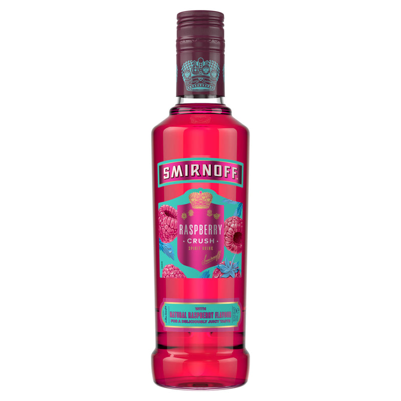 Smirnoff Raspberry Crush flavoured vodka 35cl (British brand)