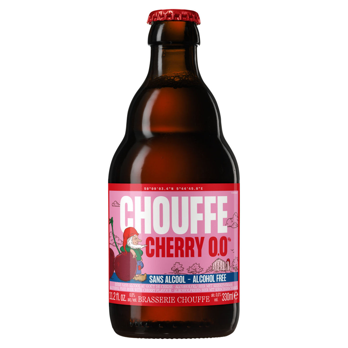 Chouffe Cherry 0.0% alcohol-free beer 330ml (British brand)