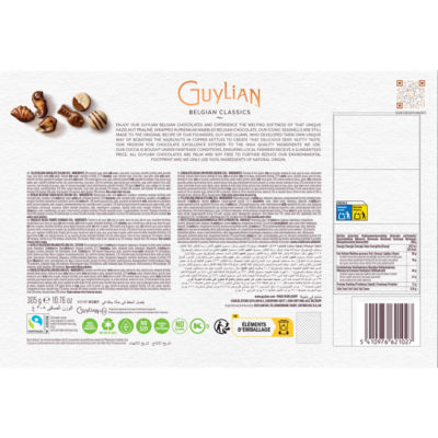 Guylian chocolate assortment Belgian Classics 305g, UK version