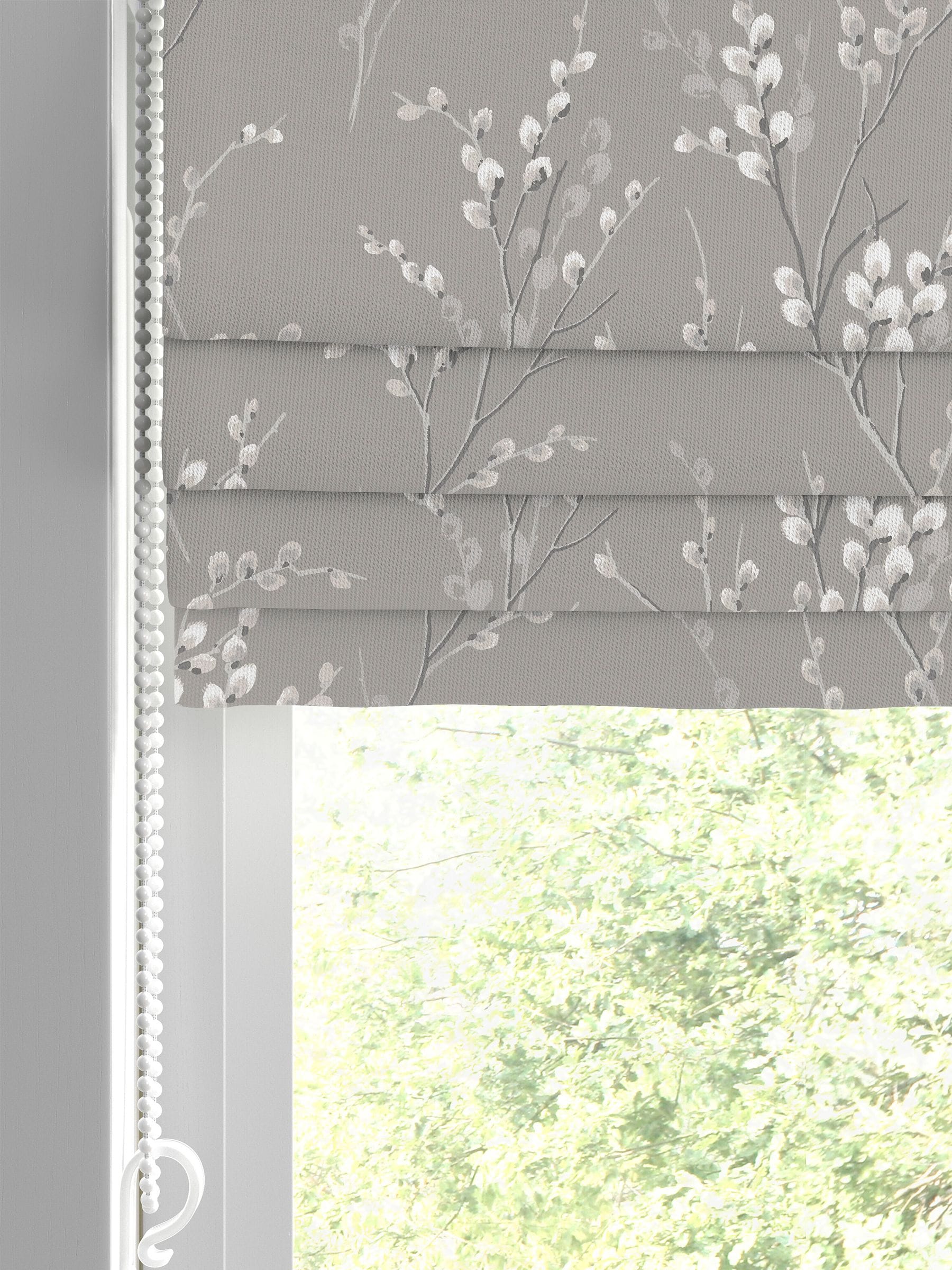 Laura Ashley grey pussy willow roman blind, UK version