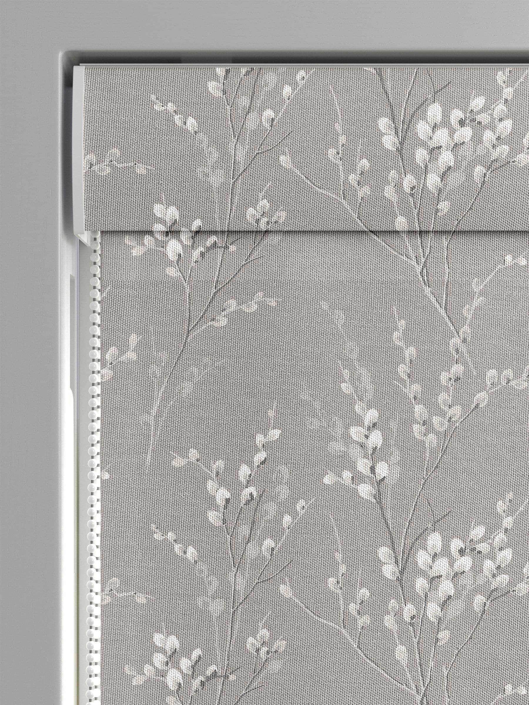 Laura Ashley grey pussy willow roman blind, UK version