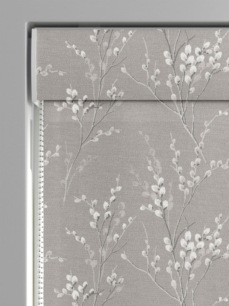Laura Ashley grey pussy willow roman blind, UK version
