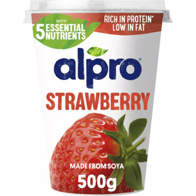 Alpro Erdbeer Soja-Joghurt-Alternative 500g