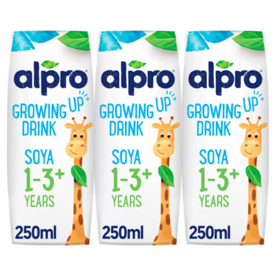 ASDA Alpro Soya Growing-Up Dairy Free Drink Multipack 3x250ml- Buy online at McGrocer