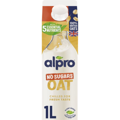 Alpro Oat No Sugars Plant-Based Oat Milk Alternative 1L