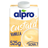 Alpro vanilla soya custard dairy-free alternative 525g, imported from the UK