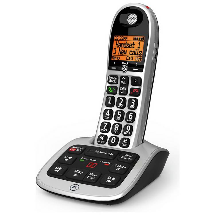BT Big Button 4600 cordless telephone answer machine - British product
