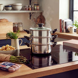 Russell Hobbs stainless steel 3 tier steamer 18cm, imported from the UK