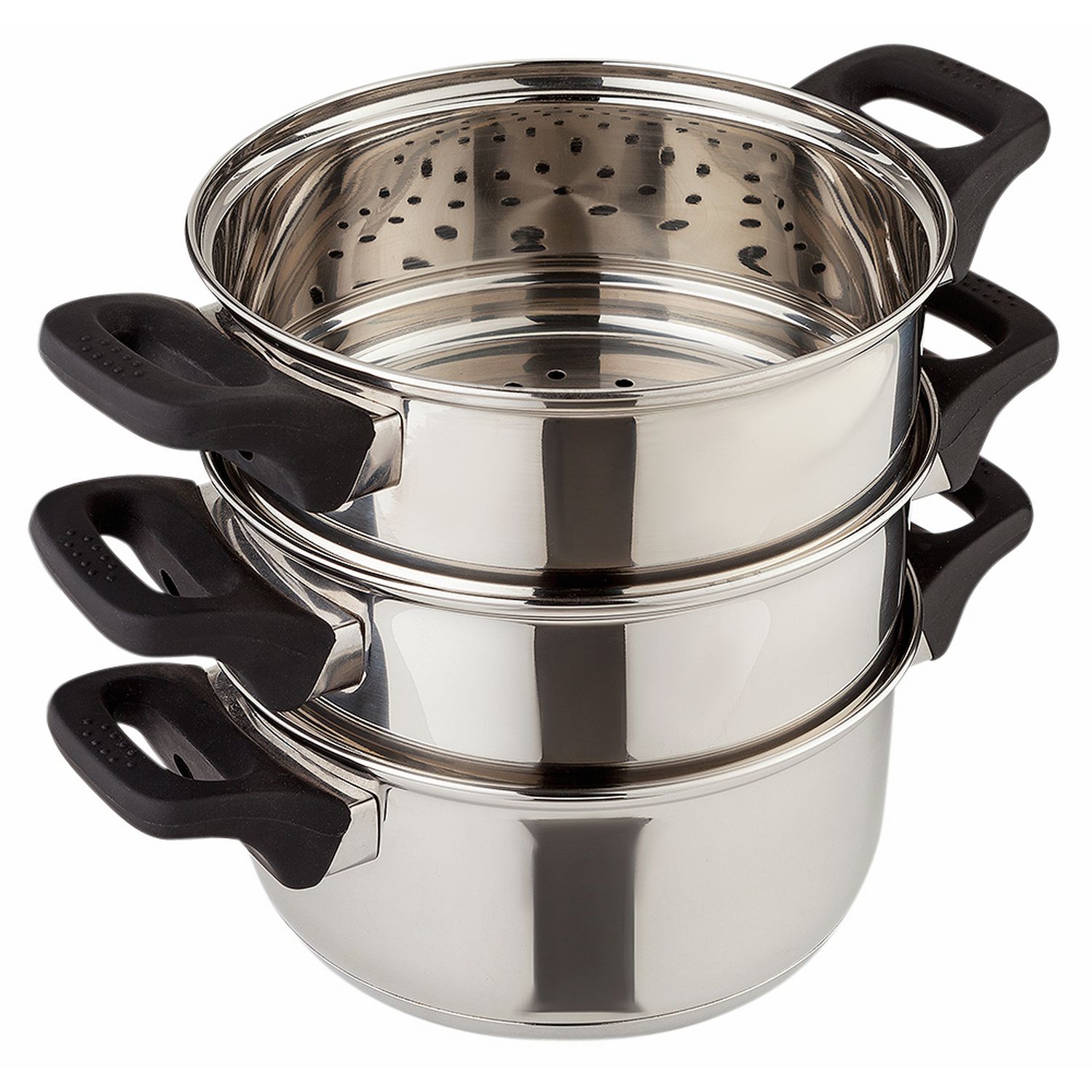 Russell Hobbs stainless steel 3 tier steamer 18cm, imported from the UK