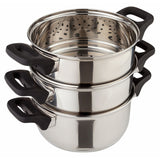 Russell Hobbs stainless steel 3 tier steamer 18cm, imported from the UK