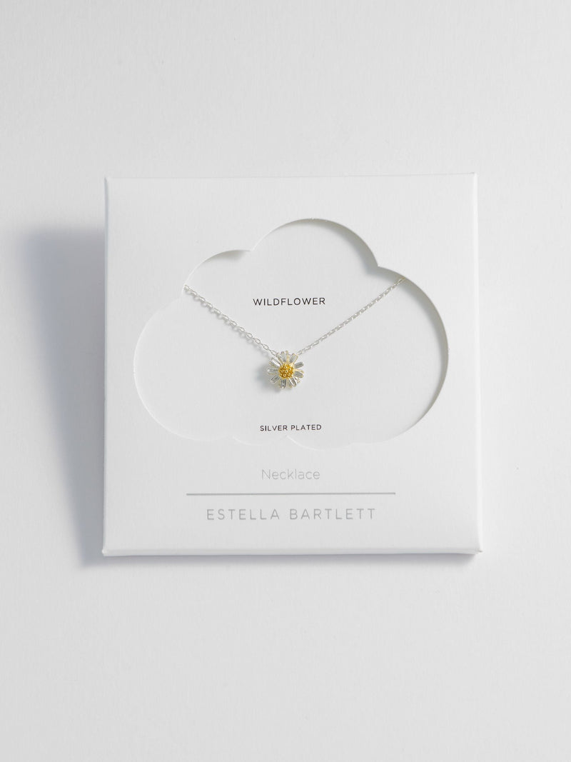 Estella Bartlett silver wildflower necklace - British product