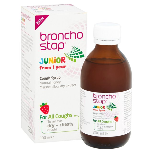 BronchoStop Junior Cough Syrup   200ml GOODS M&S   