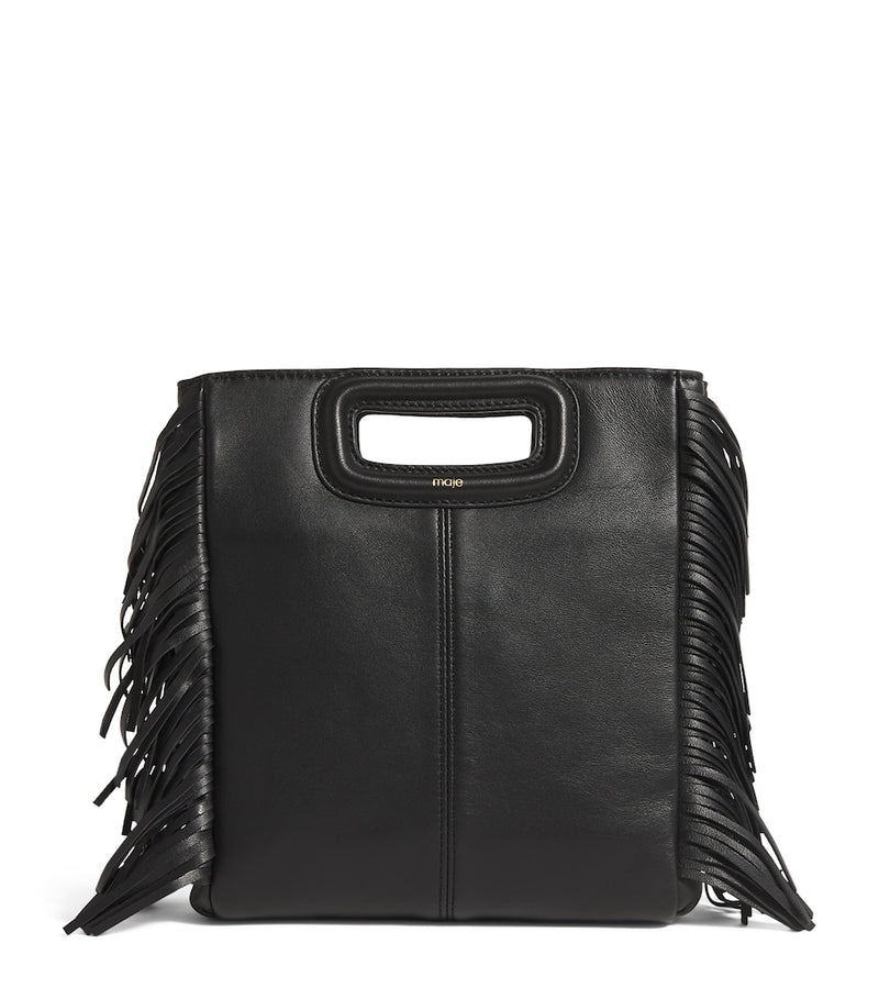 Maje Leather M Top-Handle Bag