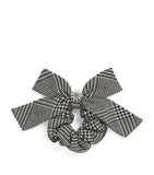 Self-Portrait Kids wool-blend check hair bow (British brand)