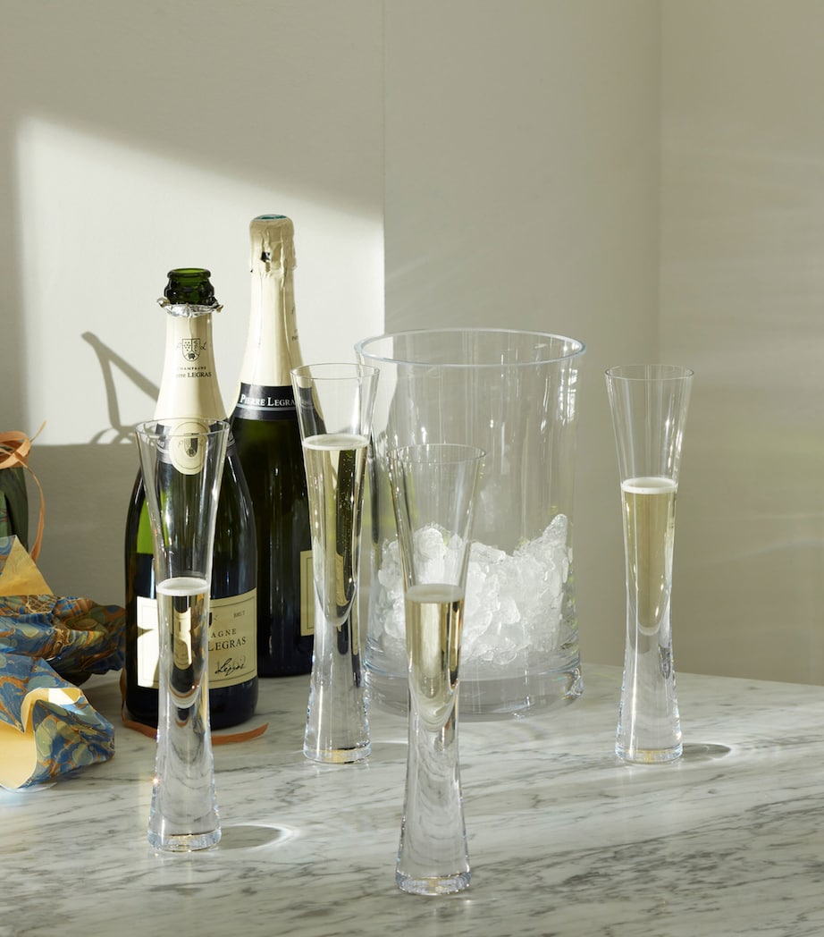 LSA International Moya champagne flutes and ice bucket serving set, UK version